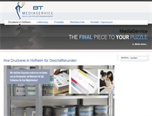Tablet Screenshot of bt-print-mediaservice.de